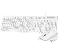 SET TASTIERA E MOUSE CABLATI SUBBLIM SUBKBCCSSK02, gomma a cupola, USB tipo A, Bianco