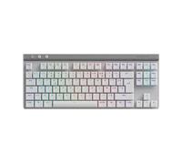 Logitech G Tastiera gaming wireless G515 LIGHTSPEED TKL in Bianco, Francese (AZERTY), Tactile