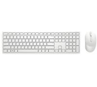 SET TASTIERA E MOUSE DELL KM5221WWH, gomma a cupola, Ricevitore wireless USB, Bianco