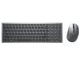 SET TASTIERA E MOUSE DELL KM7120W, RF Wireless, Bluetooth 5, Standard, Bluetooth, Grigio, Titanio