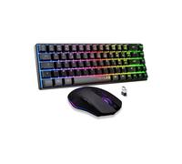 Set tastiera e mouse gaming senza fili THE G-LAB COMBO HYDRO 2,4 GHz + Bluetooth compatto RGB Nero - Nouvo