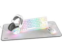 SET TASTIERA E MOUSE KROM NXKROMKLASS, USB, Mechanical, Bianco, Multicolore