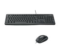 SET TASTIERA E MOUSE LOGITECH MK120, standard, USB, Nero