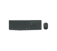 SET TASTIERA E MOUSE LOGITECH MK235, RF Wireless, Standard, Grigio