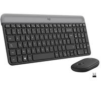 SET TASTIERA E MOUSE LOGITECH Slim MK470 layout AZERTY, wireless, numerica, incluso
