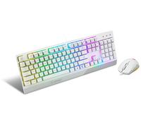 SET TASTIERA E MOUSE MSI VIGOR GK30, meccanico, USB tipo A, Bianco