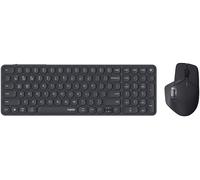 SET TASTIERA E MOUSE RAPOO 9760M Multimode Wireless Desktop Combo, cesoie, Bluetooth, USB, Nero
