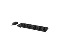 SET TASTIERA E MOUSE RAPOO NX1500, USB tipo, a forbice, Nero