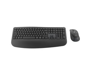 Set tastiera e mouse senza fili Logitech Signature Comfort Plus MK880 AZERTY Bluetooth Grafite con Easy-Switch fino a 3 dispositivi - Nouvo