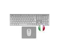 Tacens ZENITH, Combo Wireless 3in1 con Tecnologia DualLink 2.4 GHz, Tastiera a Completo Full-Size con SmartKey Copilot AI, Mouse Ottico 3200 DPI, Tappetino Nanotessile, Lingua Italiana, Bianco