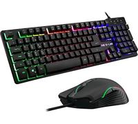 SET TASTIERA E MOUSE THE G-LAB Combo Krypton, standard, USB, Nero