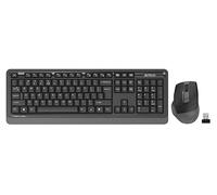 SET TASTIERA E MOUSE WIRELESS A4TECH FG1035, nano USB, a membrana, Nero