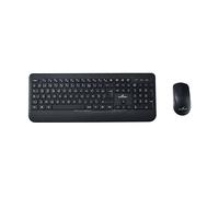 SET TASTIERA E MOUSE WIRELESS BLUESTORK Pack Office Rev. 2, gomma a cupola, Bluetooth, USB-C, Nero
