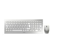 Set tastiera e mouse wireless CHERRY DW 8000, bianco/argento, USB, QWERTY - IT - Nouvo