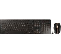 SET TASTIERA E MOUSE WIRELESS CHERRY DW 9100 SLIM, cesoie, Bluetooth, USB tipo A, Nero