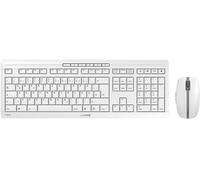 SET TASTIERA E MOUSE WIRELESS CHERRY JD-8560DE-0, cesoie, USB, Grigio