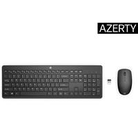 SET TASTIERA E MOUSE WIRELESS HP 18H24AA#AC3, gomma a cupola, USB-A, Nero