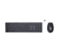SET TASTIERA E MOUSE WIRELESS HP 4R013AA#AC0, gomma a cupola, USB Type-A, Nero
