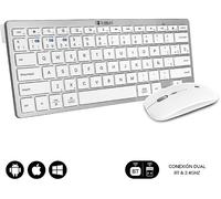 Subblim Subkbc-oco010 1600 Dpi Wireless Mouse And Keyboard Argento