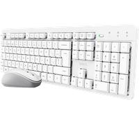 SET TASTIERA E MOUSE WIRELESS TRUST 25467, standard, USB, Bianco