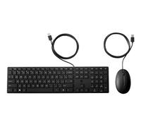 HP Kit Tastiera e Mouse Desktop 320MK con cavo USB Nero 9SR36UT