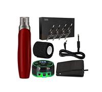 Set tatuaggio tatuaggio alimentatore cartuccia aghi pedale professionale rotativo tatuaggio macchina kit per Liner Shader (set nero)
