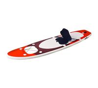 vidaXL Set Tavola da SUP Gonfiabile Rosso 300x76x10 cm