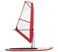 Set Tavola Gonfiabile da SUP con Vela Rosso e Bianco