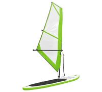 Set Tavola Gonfiabile da SUP con Vela Verde e Bianco