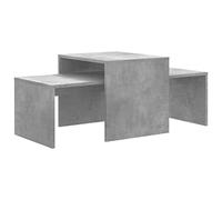 Set Tavolini da caffè Grigio Cemento 100x48x40 cm in Truciolato