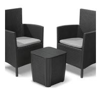Set Tavolino e 2 Poltrone Da Giardino IOWA BALCONY SET KETER