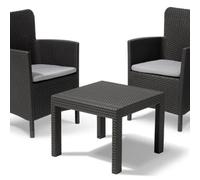 Set Tavolino e 2 Poltrone Da Giardino SALVADOR BALCONY SET KETER