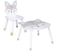 SET TAVOLO + 2 SEDIE PER BAMBINI ""ZORRO"" PER LE PICCOLE. - 28 x 28 x 52,5 cm / 62 x 64 x 43 cm BENVENUTO