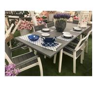 Set tavolo allungabile da giardino + 6 sedie Harmony Keter