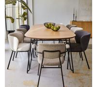 Set tavolo allungabile Novac Ø 120 + sedie Ciselia