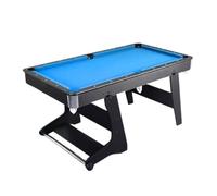 Set tavolo da biliardo tutto in uno, tavolo da biliardo con stecche, palline, rastrelliera e gesso for giocare subito a casa(O)