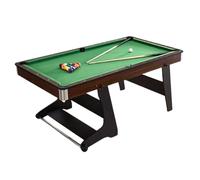 Set tavolo da biliardo tutto in uno, tavolo da biliardo con stecche, palline, rastrelliera e gesso for giocare subito a casa(G)