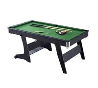Set tavolo da biliardo tutto in uno, tavolo da biliardo con stecche, palline, rastrelliera e gesso for giocare subito a casa(J)