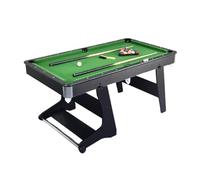 Set tavolo da biliardo tutto in uno, tavolo da biliardo con stecche, palline, rastrelliera e gesso for giocare subito a casa(N)