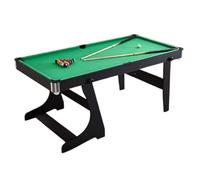 Set tavolo da biliardo tutto in uno, tavolo da biliardo con stecche, palline, rastrelliera e gesso for giocare subito a casa(B)