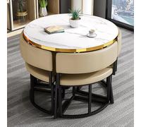 Set tavolo da pranzo beige per ufficio, reception, club, soggiorno, cucina, bar, balcone, camera da letto, biblioteca, sala da biliardo, versatile tavolo per il tempo libero combinazione