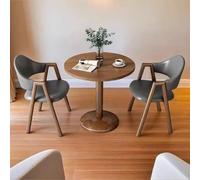 Set tavolo da pranzo per 2-3 pezzi piccolo tavolo rotondo da cucina in legno con sedie per spazi compatti - accogliente set dinette per sala da pranzo o ristorante