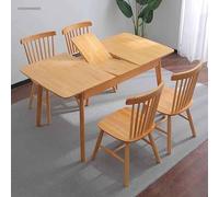 Set tavolo da pranzo per 4-6 persone, in legno massello, tavolo da cucina con sedie per piccoli spazi, soggiorno
