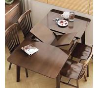 Set tavolo da pranzo per 4-6 persone, in legno massello, tavolo da cucina con sedie per piccoli spazi, soggiorno