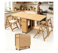 Set Tavolo Da Pranzo Per Famiglie, Tavolo Pieghevole Con 4 Sedie, Pratico E Spazioso Per Cene Con Amici E Riunioni Domestiche,tavolo Cucina