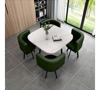 Set tavolo da pranzo quadrato con sedie, mobili moderni salvaspazio per negoziazione aziendale e salotto - Design funzionale per una migliore esperienza culinaria