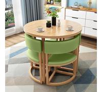 Set tavolo da pranzo rotondo con sedie, perfetto per ufficio, reception, aree ricreative, ideale per soggiorno, balcone, piccoli spazi, arredamento elegante e funzionale per la casa