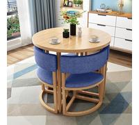 Set tavolo da pranzo rotondo e sedie, piccolo tavolo rotondo da ufficio con sedie per casa, balcone, salotto e soggiorno, ideale per aree ricreative e spazi di negoziazione