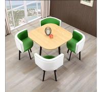 Set tavolo da pranzo rotondo per bar da 5 a 80 cm, con 4 sedie, design moderno salvaspazio per cucina e sala da pranzo