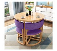 Set tavolo da pranzo rotondo per ufficio e salone di bellezza, 80 cm, design moderno, adatto per conferenze
